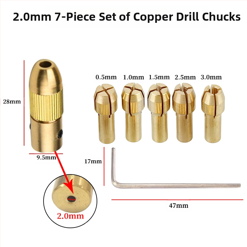 Мини електрически патронник за бормашина със самозатягаща глава; подходящ за ръчна бормашина за дървообработване; Материал: сандалово дърво