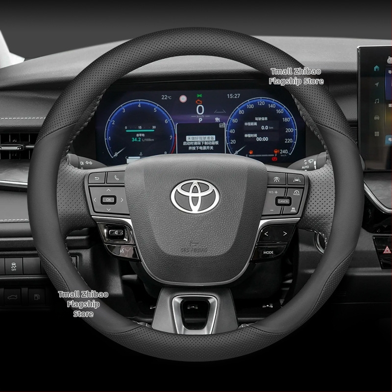 Kryt volantu do auta – športový štýl, univerzálny pre všetky ročné obdobia, z hovädzej kože, špeciálne navrhnutý pre autá.