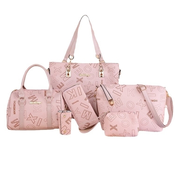 Unisex σετ έξι τσαντών ώμου από PU, άνοιξη 2024