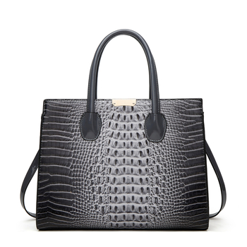 Дамска чанта през рамо/кросбоди, PU кожа, крокодилски принт, хоризонтална квадратна форма, цип за затваряне, вътрешни джобове (цип, телефон, ID), полиестерна подплата, една презрамка, Hannah Shang Fei