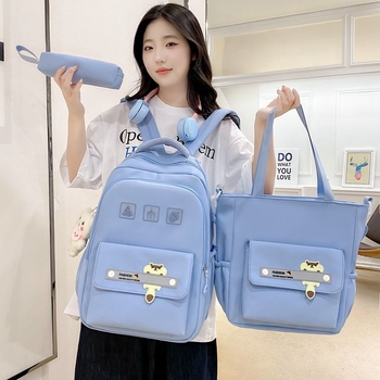 Σχολικό σακίδιο πλάτης Μεγάλης Χωρητικότητας, Νάιλον, Καμπυλωτοί ιμάντες ώμου, Προστασία σπονδυλικής στήλης, Αστικός Μινιμαλισμός