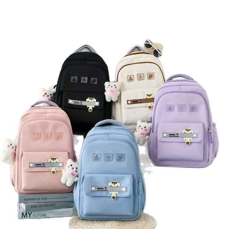 Σχολικό σακίδιο πλάτης Μεγάλης Χωρητικότητας, Νάιλον, Καμπυλωτοί ιμάντες ώμου, Προστασία σπονδυλικής στήλης, Αστικός Μινιμαλισμός