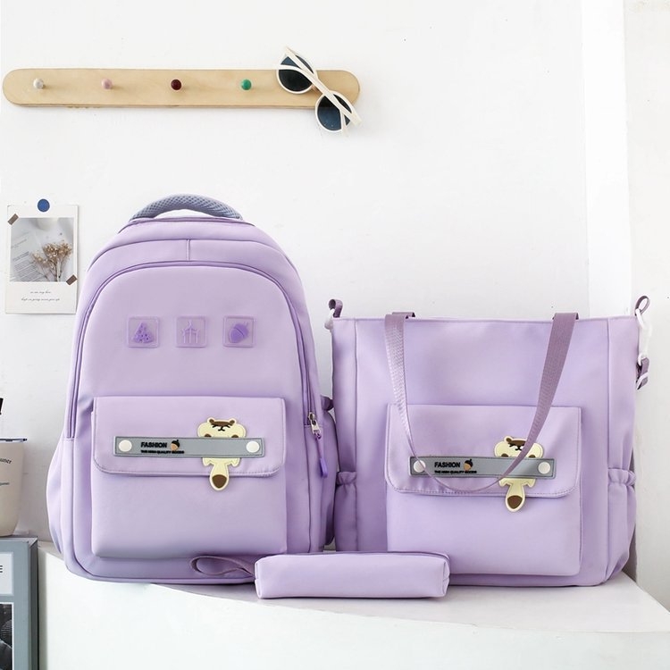 Σχολικό σακίδιο πλάτης Μεγάλης Χωρητικότητας, Νάιλον, Καμπυλωτοί ιμάντες ώμου, Προστασία σπονδυλικής στήλης, Αστικός Μινιμαλισμός