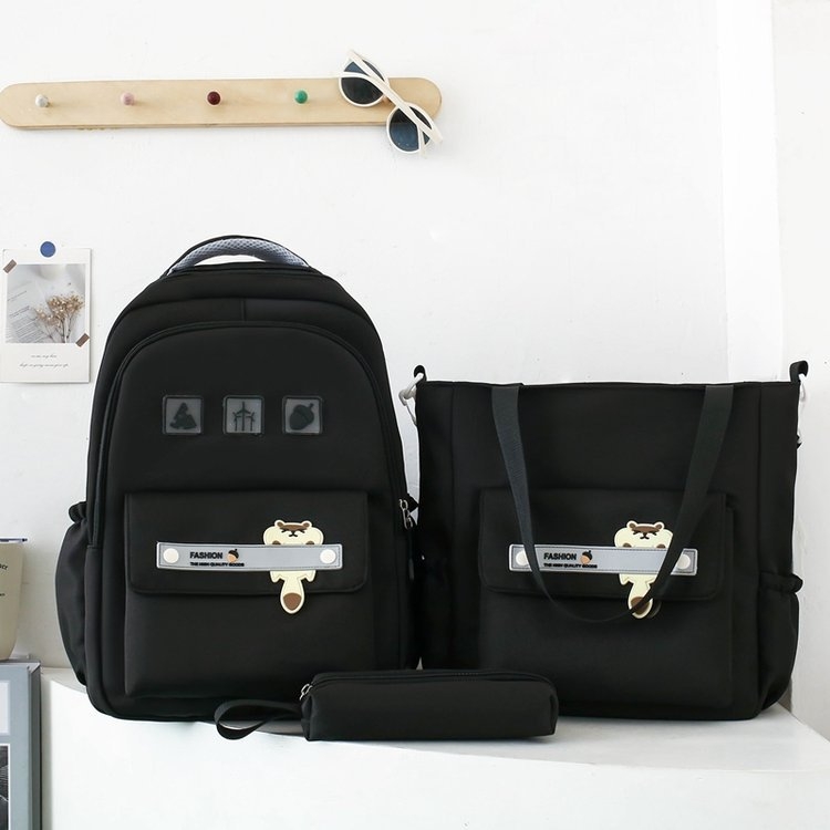 Σχολικό σακίδιο πλάτης Μεγάλης Χωρητικότητας, Νάιλον, Καμπυλωτοί ιμάντες ώμου, Προστασία σπονδυλικής στήλης, Αστικός Μινιμαλισμός