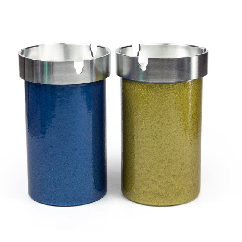 Metāla automašīnas pelnu trauks ar vāku, atkārtoti izmantojams, paredzēts vākšanai un uzglabāšanai, logotipa drukāšana pieejama