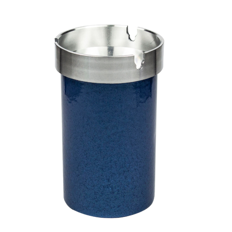 Metāla automašīnas pelnu trauks ar vāku, atkārtoti izmantojams, paredzēts vākšanai un uzglabāšanai, logotipa drukāšana pieejama