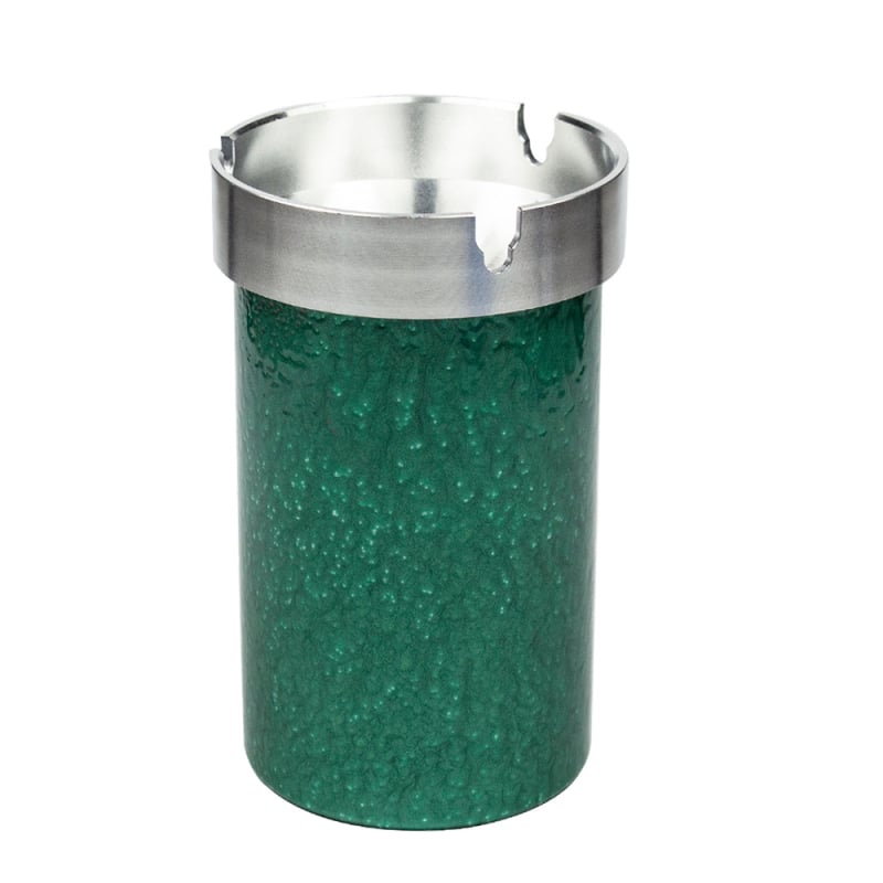 Metāla automašīnas pelnu trauks ar vāku, atkārtoti izmantojams, paredzēts vākšanai un uzglabāšanai, logotipa drukāšana pieejama