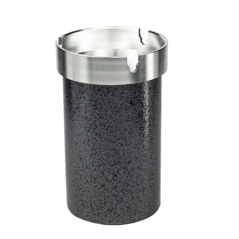 Metāla automašīnas pelnu trauks ar vāku, atkārtoti izmantojams, paredzēts vākšanai un uzglabāšanai, logotipa drukāšana pieejama