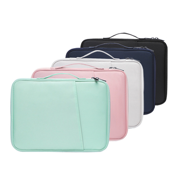 Θήκη για iPad tablet με εσωτερική θήκη, ανθεκτική σε κραδασμούς και αδιάβροχη, PU υλικό, επένδυση κρυστάλλινο βελούδο, μονόχρωμη