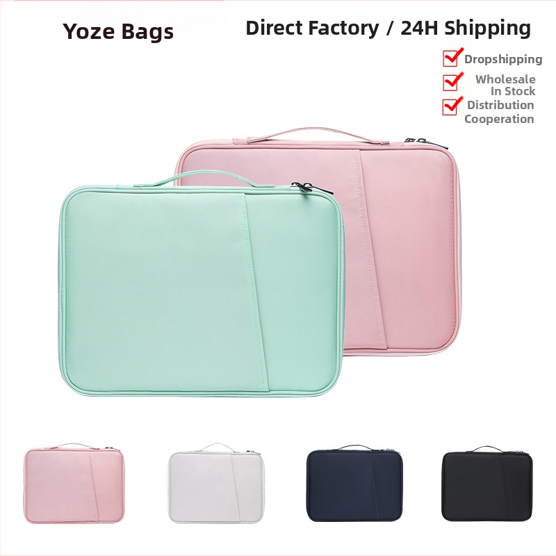 iPad planšetės dėklas su vidinė kišene, atsparus smūgiams ir vandeniui, PU medžiaga, krištolo velūro įdaila, vienos spalvos dizainas