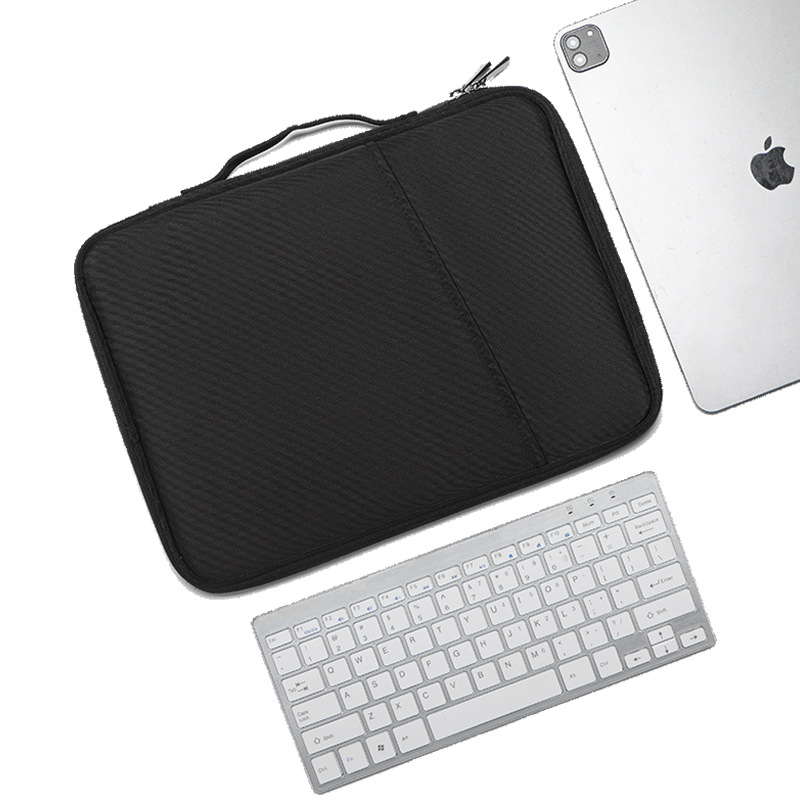Θήκη για iPad tablet με εσωτερική θήκη, ανθεκτική σε κραδασμούς και αδιάβροχη, PU υλικό, επένδυση κρυστάλλινο βελούδο, μονόχρωμη