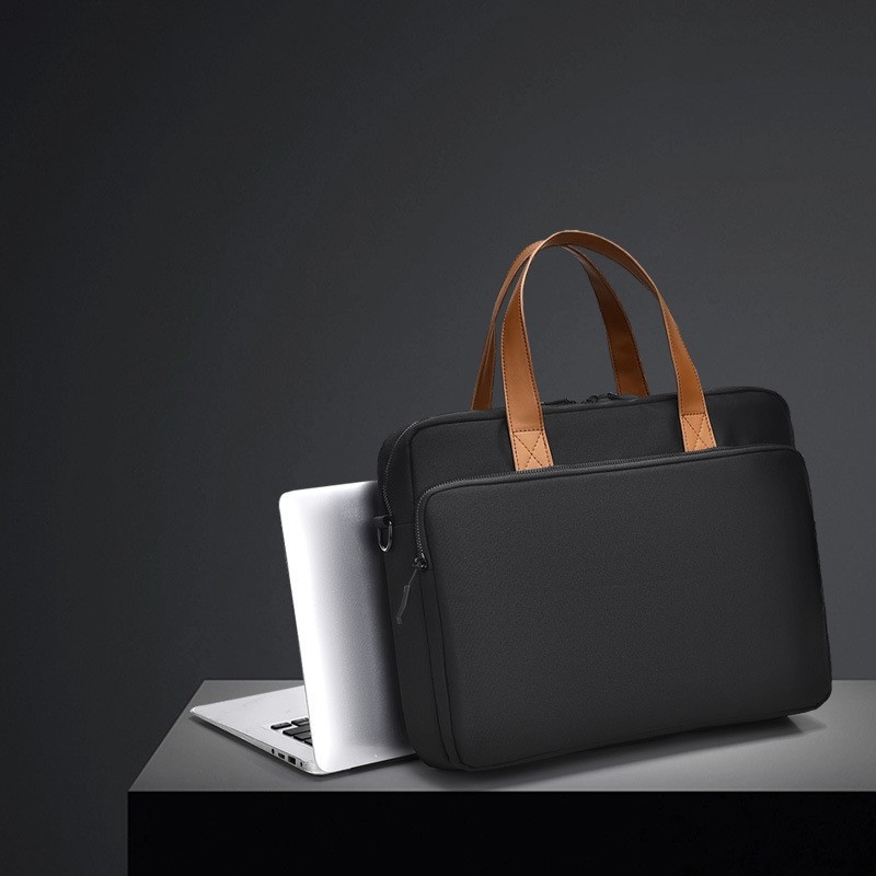 Τσάντα για φορητό με πλήρες αερόσακο – φορητή θήκη αποθήκευσης (Αδιάβροχη; Ανθεκτική στη φθορά; Επεκτάσιμη; Μείωση φόρτου) Πολυεστέρας; Αστικό μινιμαλιστικό στυλ; Άνοιξη 2025