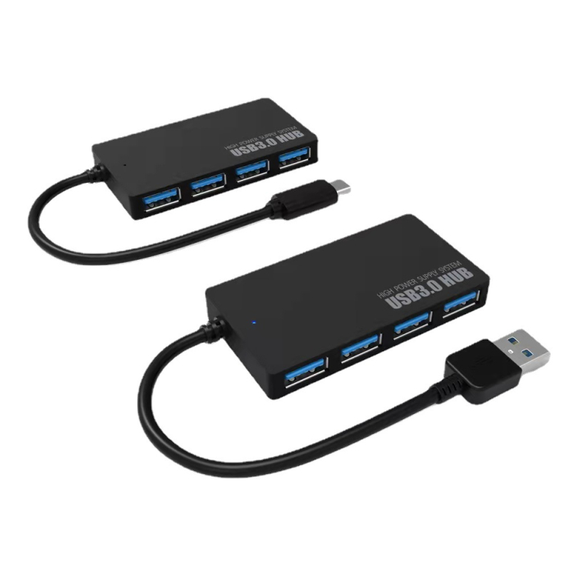 USB 3.0 docking stotis su 1–4 hubu, išorinė maitinimo šaltinis, 5 Gbps perdavimo greitis