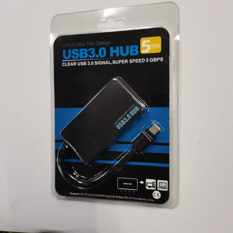 USB 3.0 docking stotis su 1–4 hubu, išorinė maitinimo šaltinis, 5 Gbps perdavimo greitis