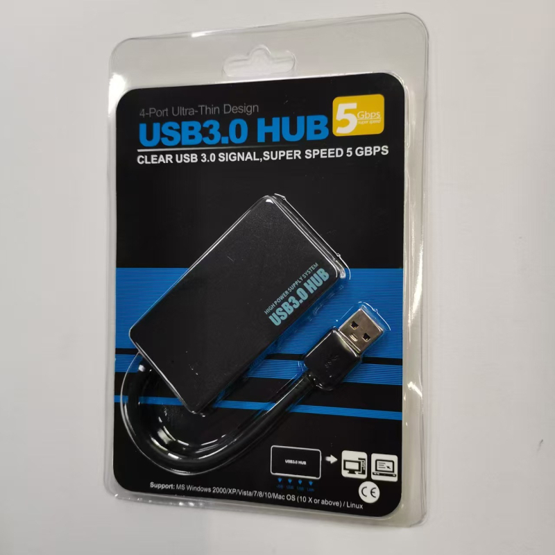 USB 3.0 docking stotis su 1–4 hubu, išorinė maitinimo šaltinis, 5 Gbps perdavimo greitis