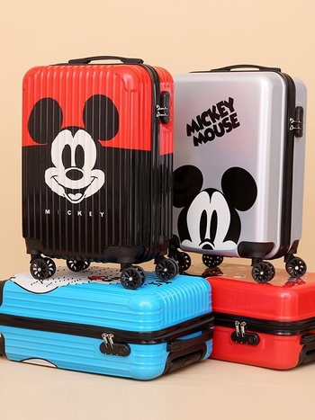 Βαλίτσα ταξιδιού unisex με anime σχέδιο, ABS+PC, φερμουάρ, περιστρεφόμενοι τροχοί, βάρος 2,5 kg