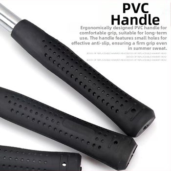 Gumos galvos plaktukas su PVC kotu, atsparus eksplozijai ir šokams, skirtas montavimui ir dekoravimui