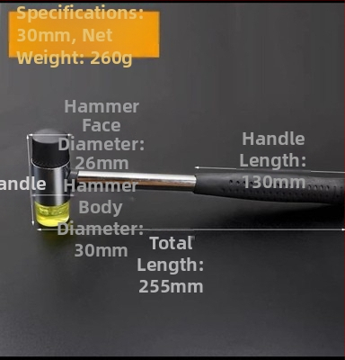 Gumos galvos plaktukas su PVC kotu, atsparus eksplozijai ir šokams, skirtas montavimui ir dekoravimui