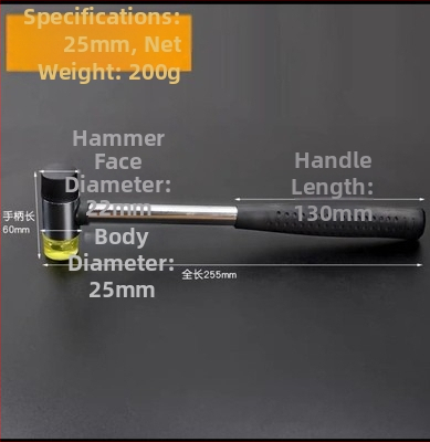 Gumos galvos plaktukas su PVC kotu, atsparus eksplozijai ir šokams, skirtas montavimui ir dekoravimui