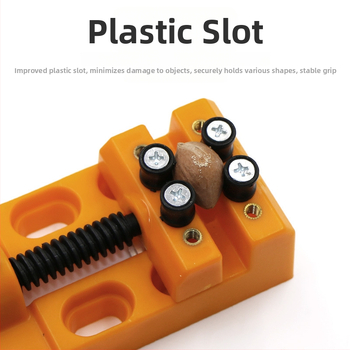 Bench vise – osam rupa, mini stolni stezaljka za rezbarenje Bodhi walnut Wenwan, Joist