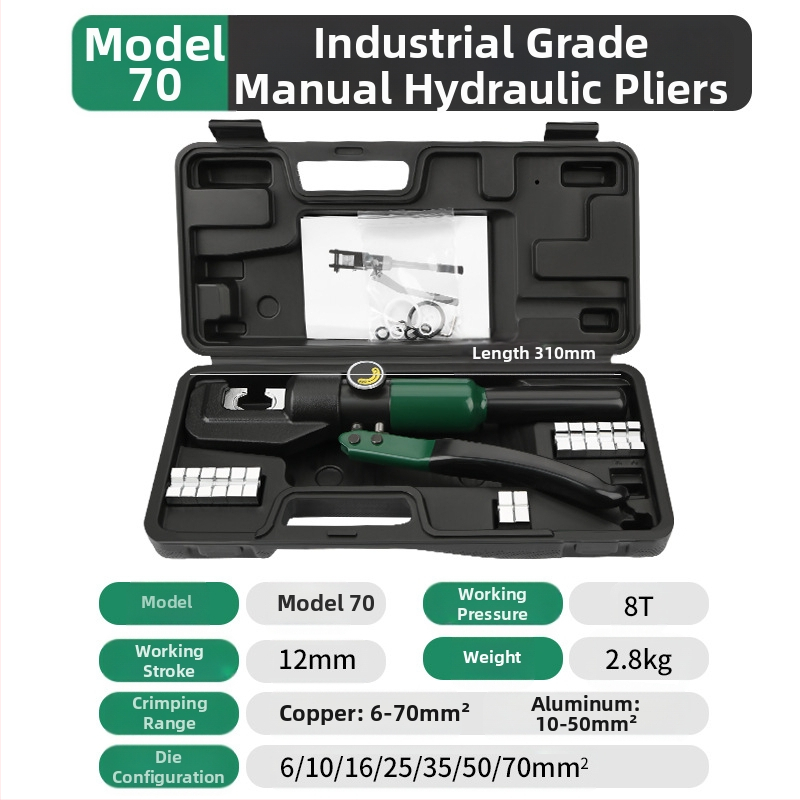Hidrauliniai krimpo įrankiai elektrikams, integruotas dizainas, Volvan, darbo jėgos taupymas, svoris 10, medžiaga: ypatingas plienas