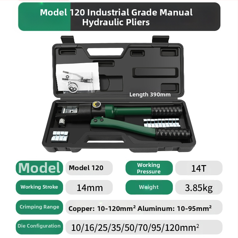 Hidrauliniai krimpo įrankiai elektrikams, integruotas dizainas, Volvan, darbo jėgos taupymas, svoris 10, medžiaga: ypatingas plienas