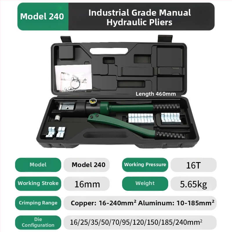 Hidrauliniai krimpo įrankiai elektrikams, integruotas dizainas, Volvan, darbo jėgos taupymas, svoris 10, medžiaga: ypatingas plienas