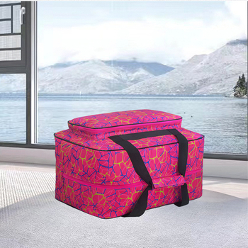 Φορητή τσάντα ραπτικής μηχανής για ταξίδια με γεωμετρικό σχέδιο, χωρητικότητα 20–35 λίτρων, πολυεστέρας, αδιάβροχη, πολύ ελαφριά, επεκτάσιμη