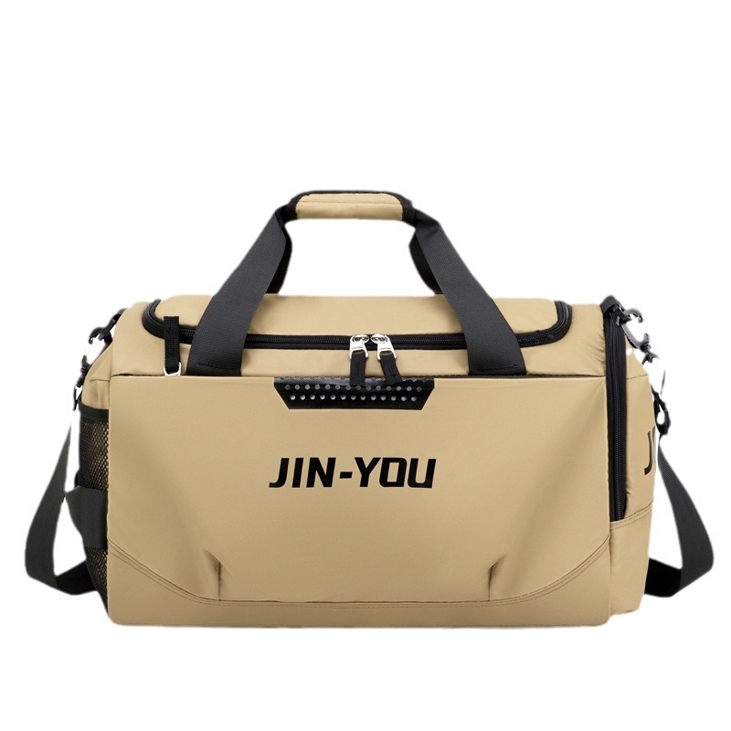 Geantă de voiaj pentru distanțe scurte, geantă de sport pliabilă, geantă de sală cu compartiment uscat/umed, rezistentă și ușoară; Capacitate 36–55L; Material: Nylon; Căptușeală: Poliester; Model: Text