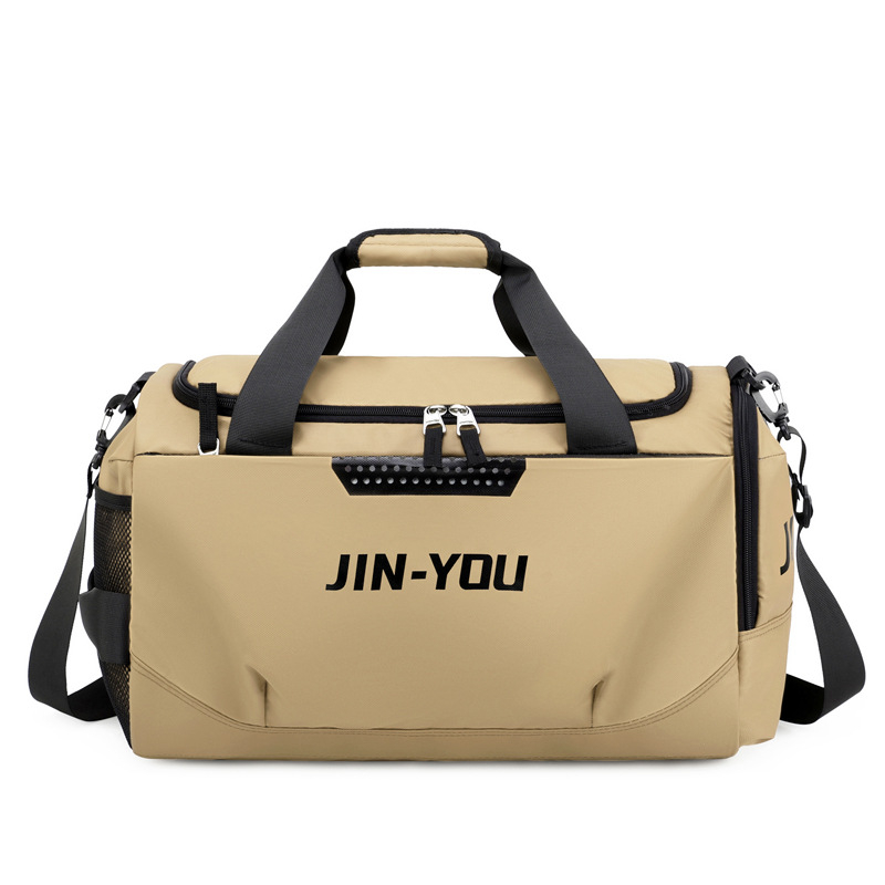 Geantă de voiaj pentru distanțe scurte, geantă de sport pliabilă, geantă de sală cu compartiment uscat/umed, rezistentă și ușoară; Capacitate 36–55L; Material: Nylon; Căptușeală: Poliester; Model: Text