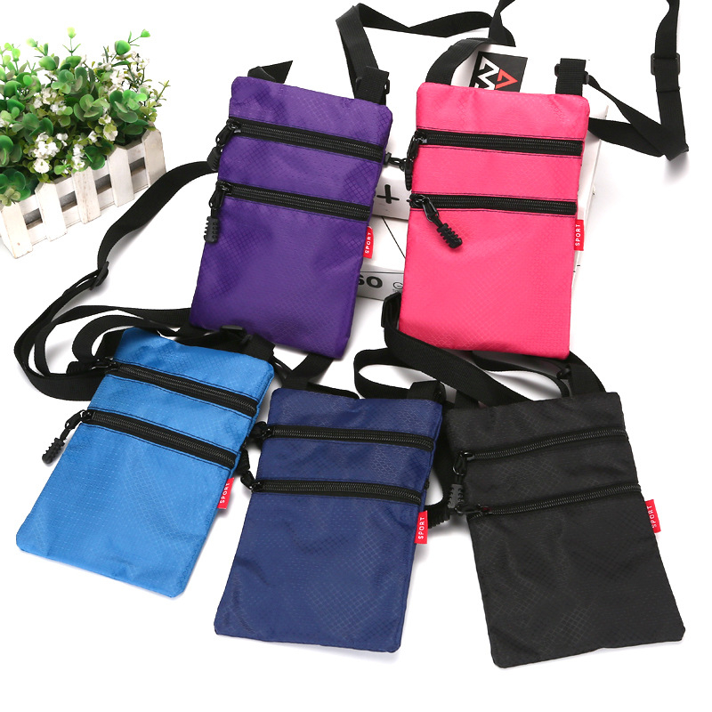 KUJING mobiliųjų telefonų krepšys, vertikaus kvadrato formos dizainas, užtrauktukas, Oxford audinys, ID skirsnis