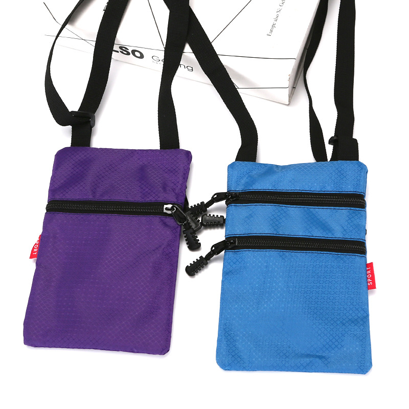 KUJING mobiliųjų telefonų krepšys, vertikaus kvadrato formos dizainas, užtrauktukas, Oxford audinys, ID skirsnis