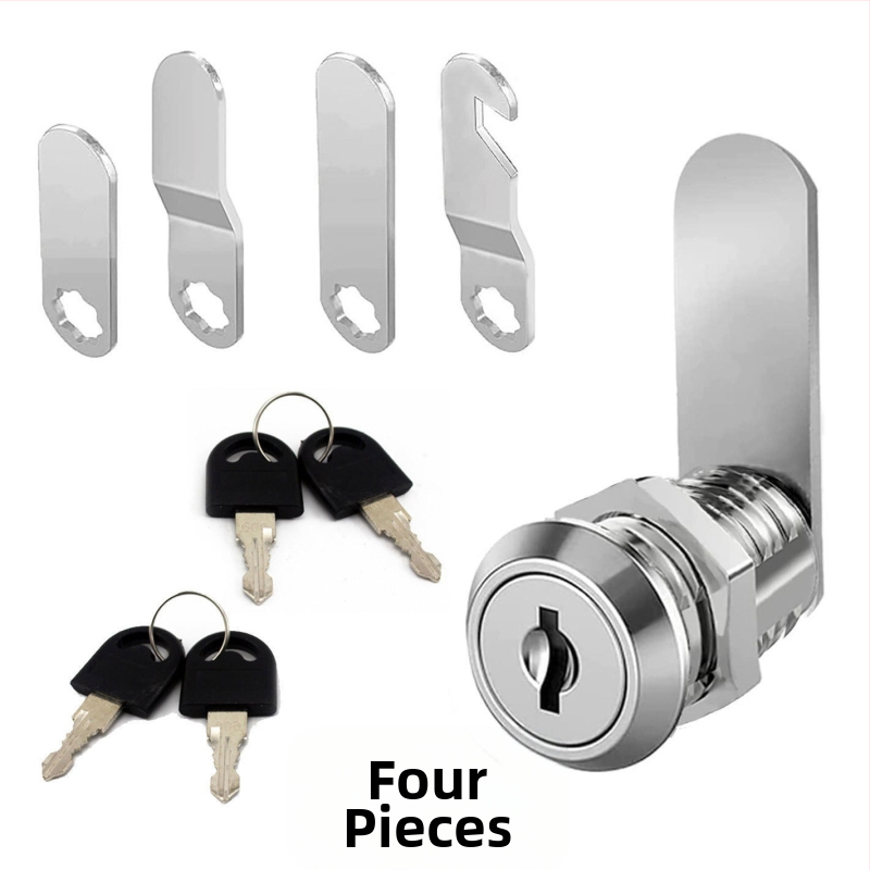 Ключалка LIKAYO C1820 с въртящ език, цинков сплав, комплект от 4 ключа, за гардероб и RV
