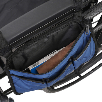 Чанта за инвалидна количка за страничен подлакътник, висящ органайзер, модел KSYS109; материал: 80% полиестер + 20% памук; дебелина 0,2 cm