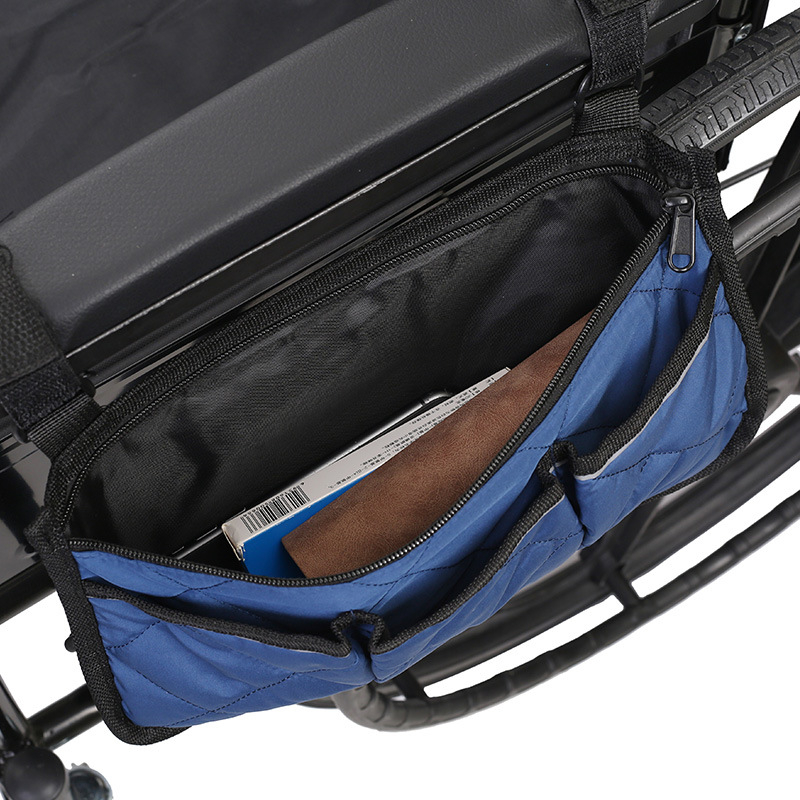 Чанта за инвалидна количка за страничен подлакътник, висящ органайзер, модел KSYS109; материал: 80% полиестер + 20% памук; дебелина 0,2 cm