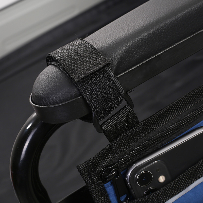 Чанта за инвалидна количка за страничен подлакътник, висящ органайзер, модел KSYS109; материал: 80% полиестер + 20% памук; дебелина 0,2 cm