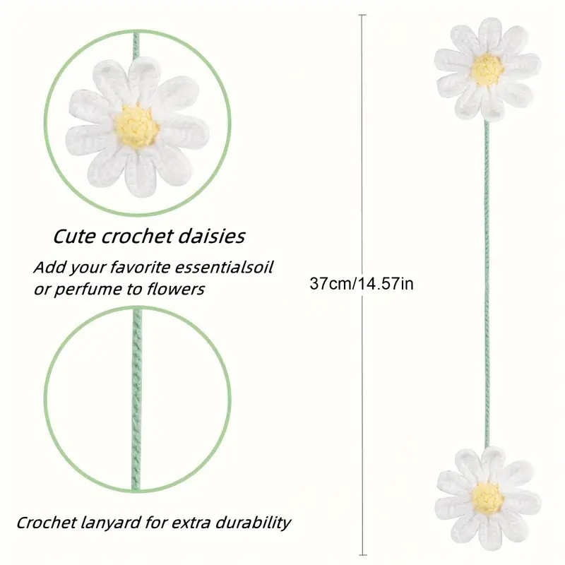 Vilninis mezginys pakabukui į rankinę, su saulėgrąža ir ramunėlių žiedais, japonų stiliaus gėlė, gaivus ir saldus, pavasaris 2025