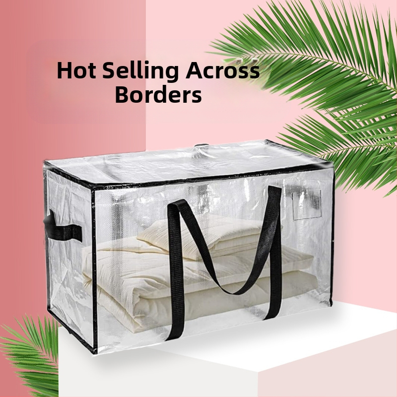 Голям капацитет PP тъкана премествателна чанта за багаж – комбинирана чанта за пренасяне на дрехи