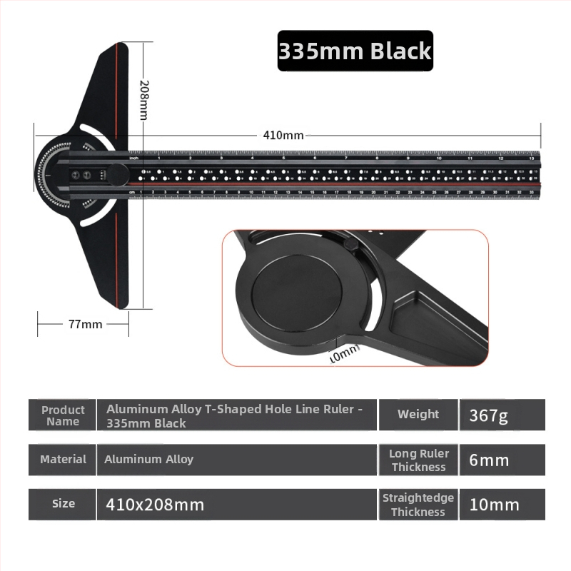 Дърводелска линеенка за чертане с алуминиева сплав — квадратна, ъглова и триъгълна линейка, разметъчник, Onkel.J