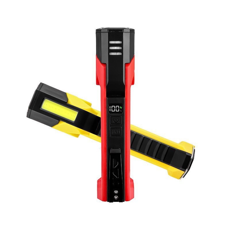 COB LED radna svjetiljka s dvostrukim izvorom svjetla, 180° rotacija, klips za olovku s magnetom, 5W, 1500mAh, punjiva
