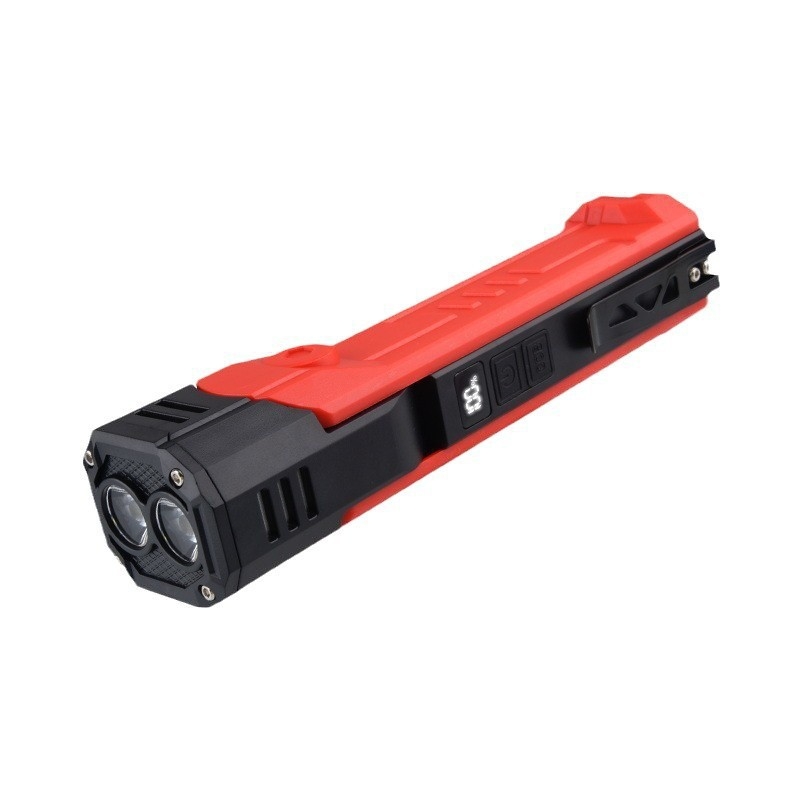 COB LED radna svjetiljka s dvostrukim izvorom svjetla, 180° rotacija, klips za olovku s magnetom, 5W, 1500mAh, punjiva