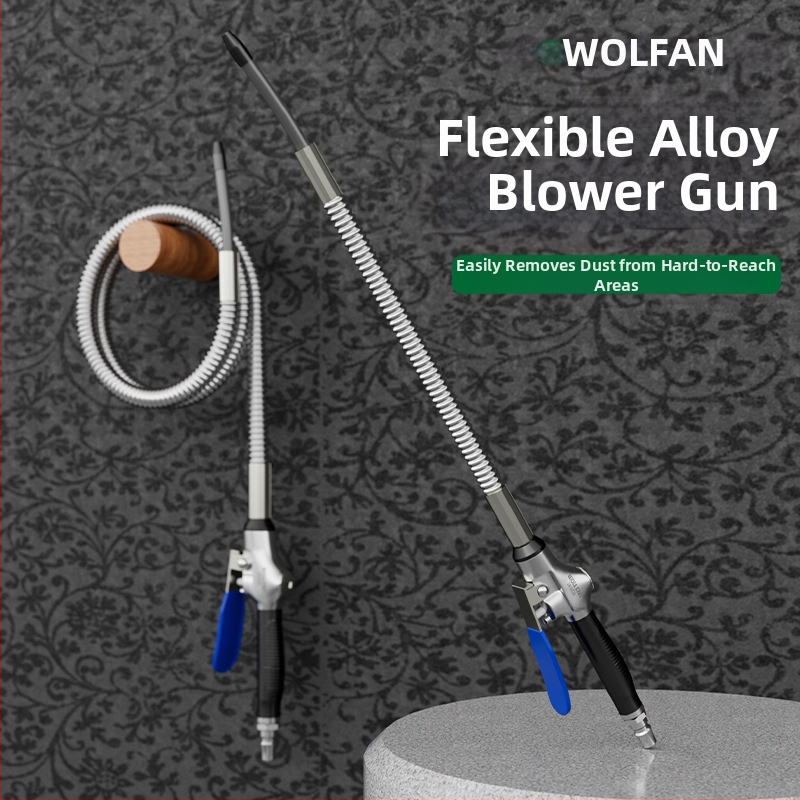 Wallvan пневматично оръдие за духане на прах, модел Stowable, алуминиева сплав, универсално за почистване и отстраняване на прах