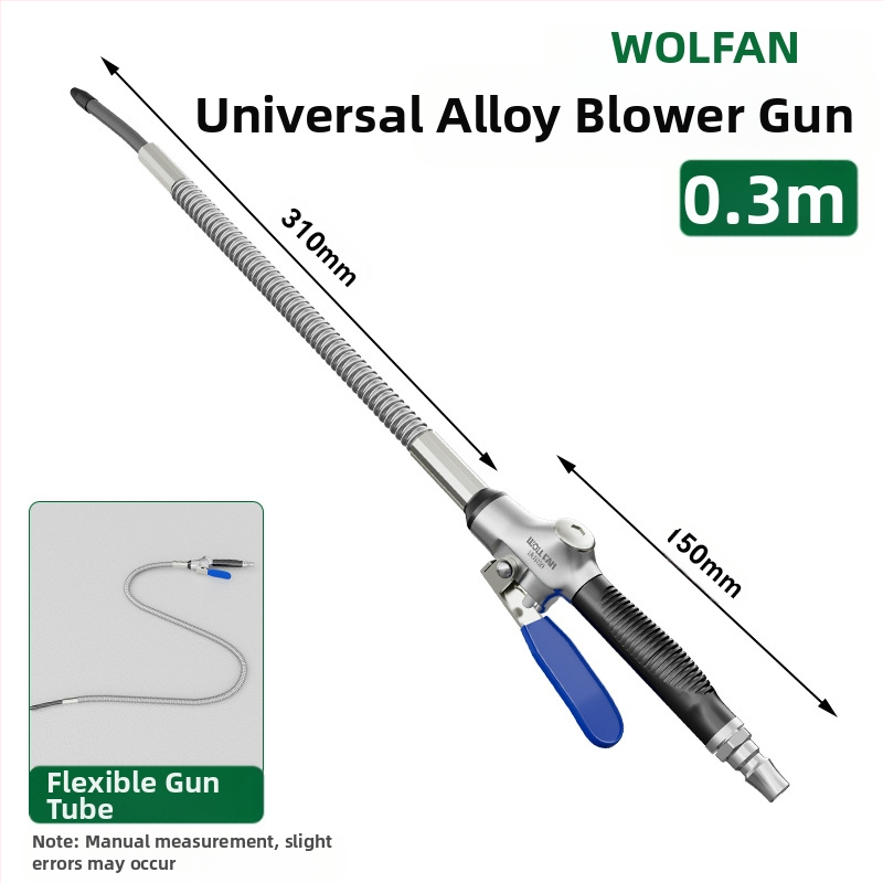 Wallvan пневматично оръдие за духане на прах, модел Stowable, алуминиева сплав, универсално за почистване и отстраняване на прах