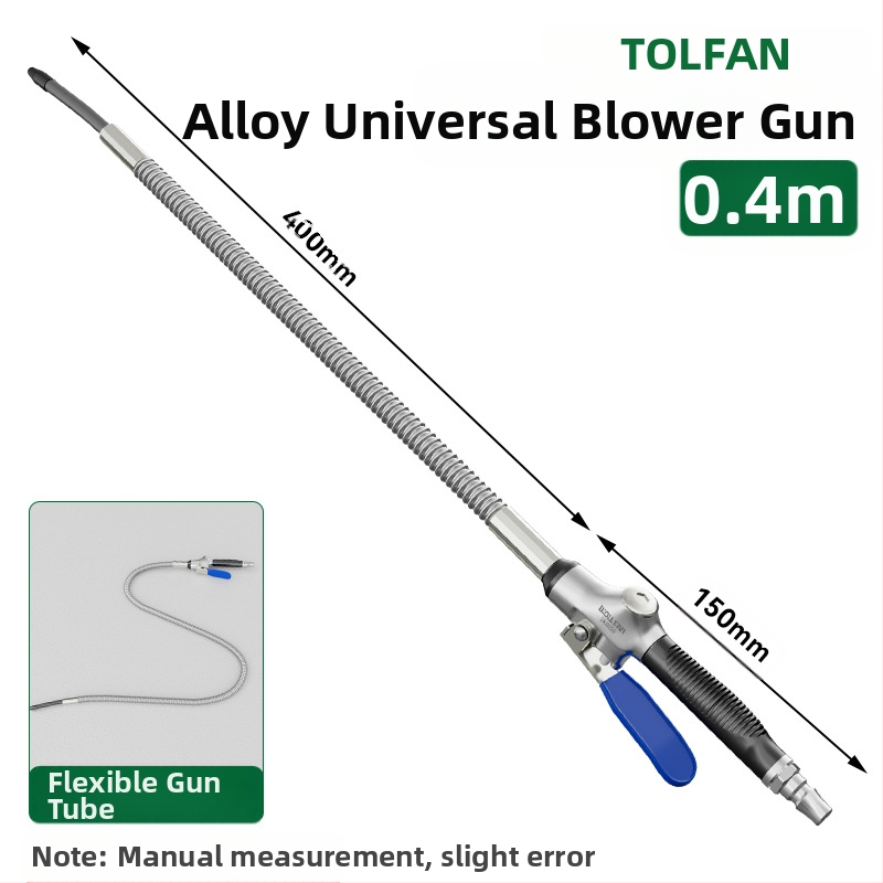 Wallvan пневматично оръдие за духане на прах, модел Stowable, алуминиева сплав, универсално за почистване и отстраняване на прах