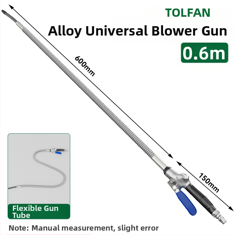Wallvan пневматично оръдие за духане на прах, модел Stowable, алуминиева сплав, универсално за почистване и отстраняване на прах