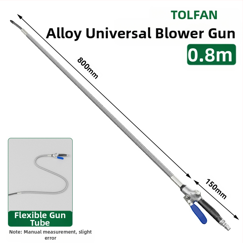 Wallvan пневматично оръдие за духане на прах, модел Stowable, алуминиева сплав, универсално за почистване и отстраняване на прах