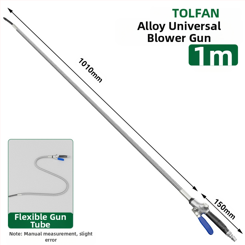 Wallvan пневматично оръдие за духане на прах, модел Stowable, алуминиева сплав, универсално за почистване и отстраняване на прах