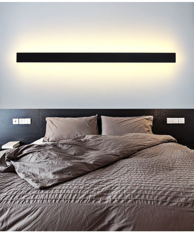 LED τοίχου λαμπτήρας, μινιμαλιστικός σχεδιασμός, ακρυλικό καπάκι, αλουμινένιο σώμα, τάση 85–265V, CE πιστοποιητικό