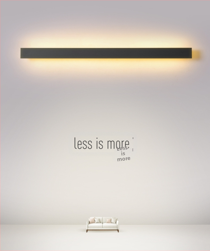 LED τοίχου λαμπτήρας, μινιμαλιστικός σχεδιασμός, ακρυλικό καπάκι, αλουμινένιο σώμα, τάση 85–265V, CE πιστοποιητικό