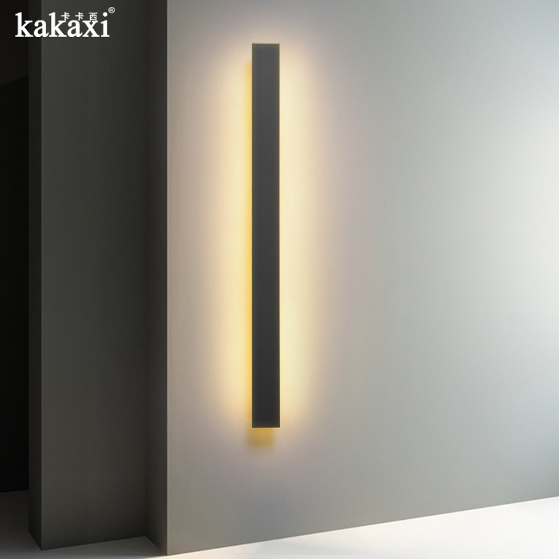 Sienas LED luktura gaismeklis, mūsdienīgs minimālisma dizains, akrila abažūrs, alumīnija korpuss, spriegums 85–265V, CE sertifikāts